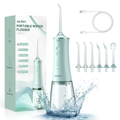Sejoy Rechargeable Water Flosser – 4-Mode Oral Irrigator with 4 Nozzles