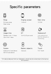 1.44" Bluetooth Smartwatch 2024