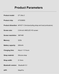 DT Ultra 3 Pro Smartwatch 2025