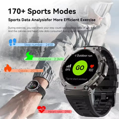 2025 Military Bluetooth Smartwatch