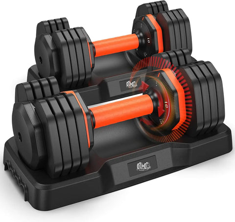Adjustable 25LB Dumbbell Set