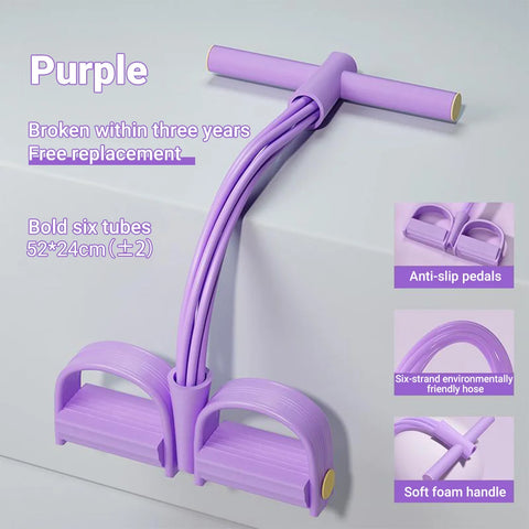 6-Tube Resistance Bands Set