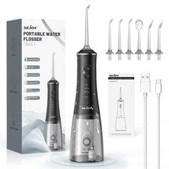 Sejoy Rechargeable Water Flosser – 4-Mode Oral Irrigator with 4 Nozzles