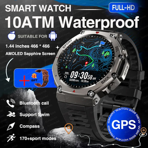 2025 Military Bluetooth Smartwatch