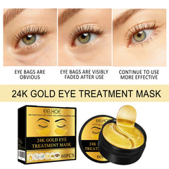 60-Piece 24K Gold Eye Mask – Anti-Dark Circle & Firming Patches