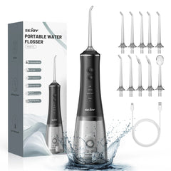 Sejoy Rechargeable Water Flosser – 4-Mode Oral Irrigator with 4 Nozzles