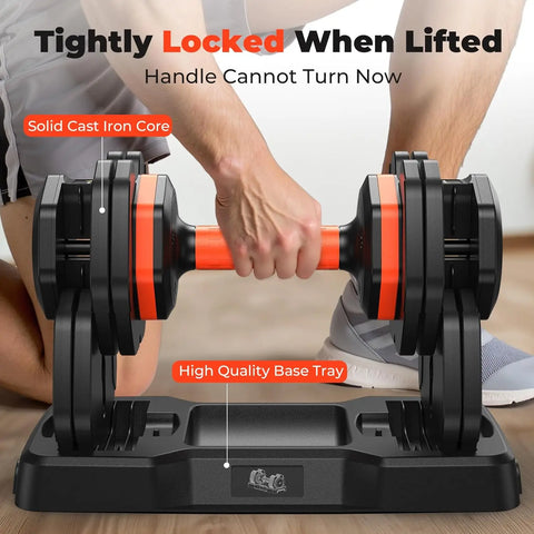 Adjustable 25LB Dumbbell Set