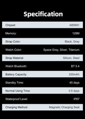 Ultra Thin AMOLED Smartwatch 1.96"