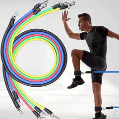 11-Piece TPE Resistance Band Set – Full-Body Workout Kit