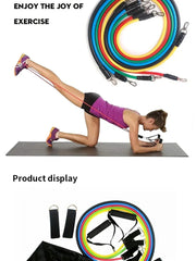 11-Piece TPE Resistance Band Set – Full-Body Workout Kit