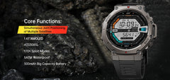 2025 Military Bluetooth Smartwatch