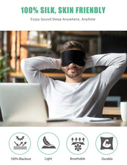 100% Pure Silk Sleep Mask
